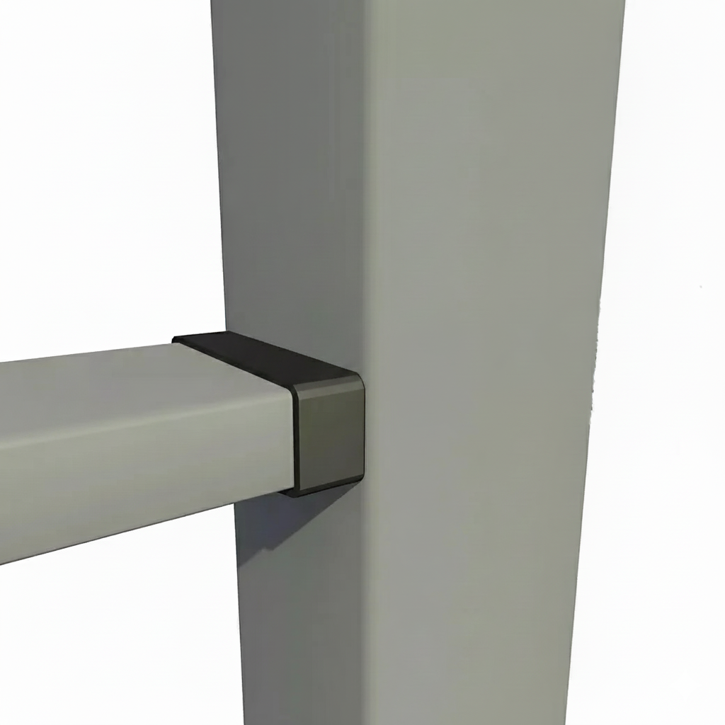 Eindpaal 60x60mm compleet