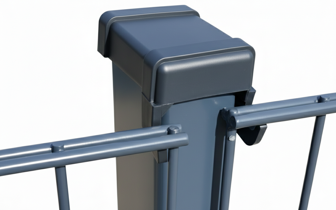 Paal koker 60x40mm compleet (Eind / Begin / Hoekpaal)