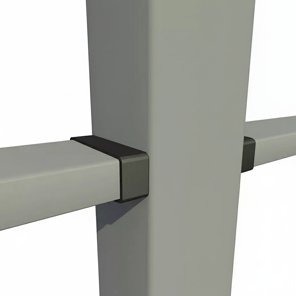 Tussenpaal 60x60mm compleet